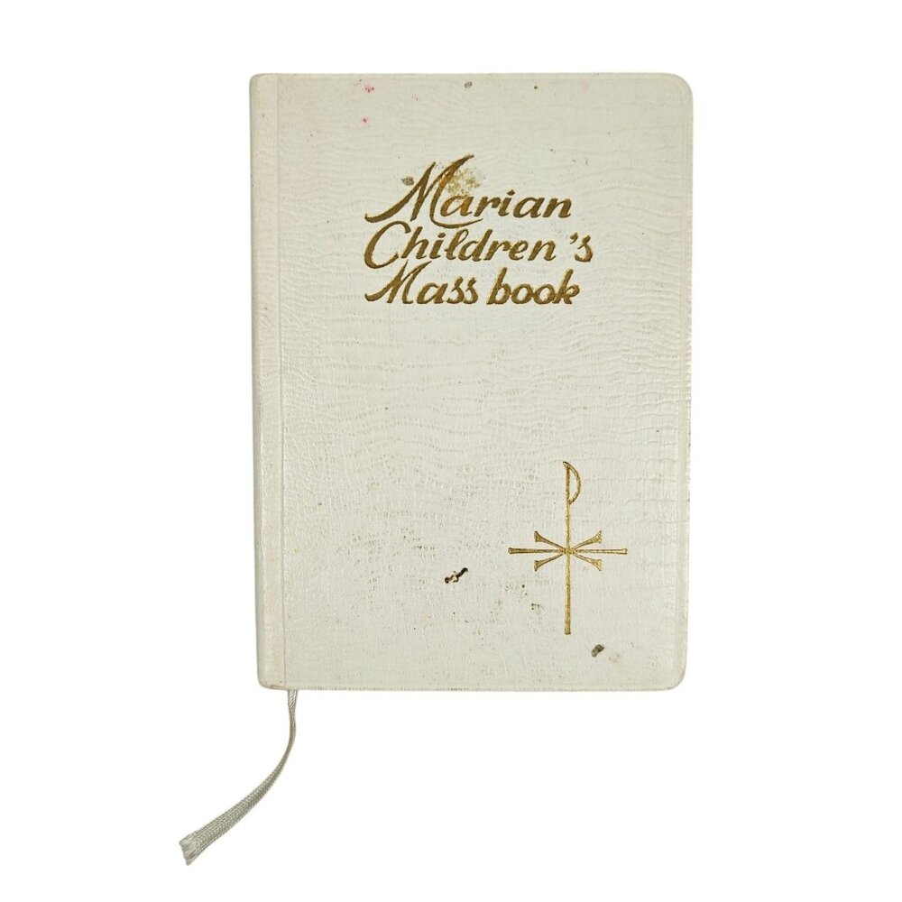 Marian Children's Mass Book Sister Mary Theola 1970 White Cover Vintage